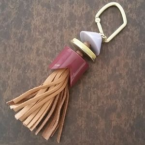 Fossil Arrow Tassel Bag Charm